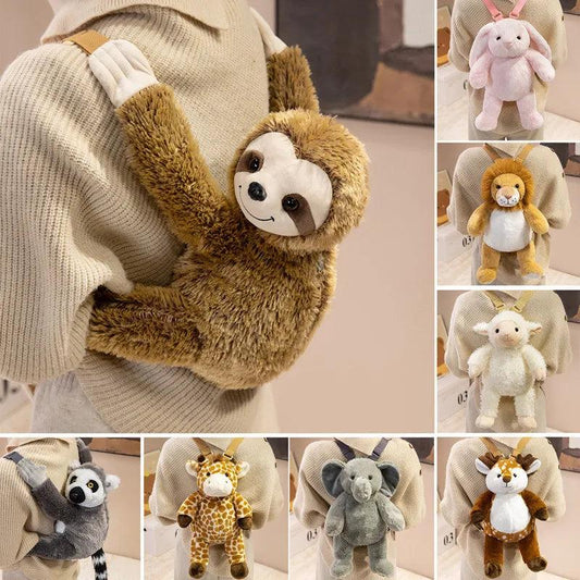  Cute Animal Plush Backpack For Kids 40cm 8 Styles 