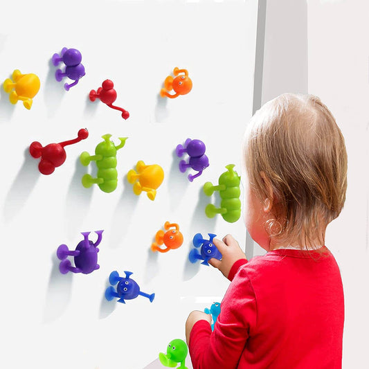 Cute Animal-Shaped Silicone Suction Blocks for Kids' Creative Play - ToylandEU