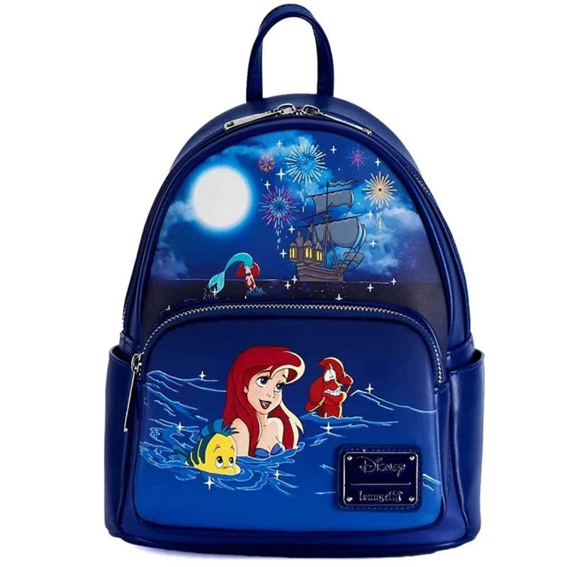 Cute Backpack Stitch Character Diamond Lattice Pattern Lightweight For Primary School Students - ToylandEU