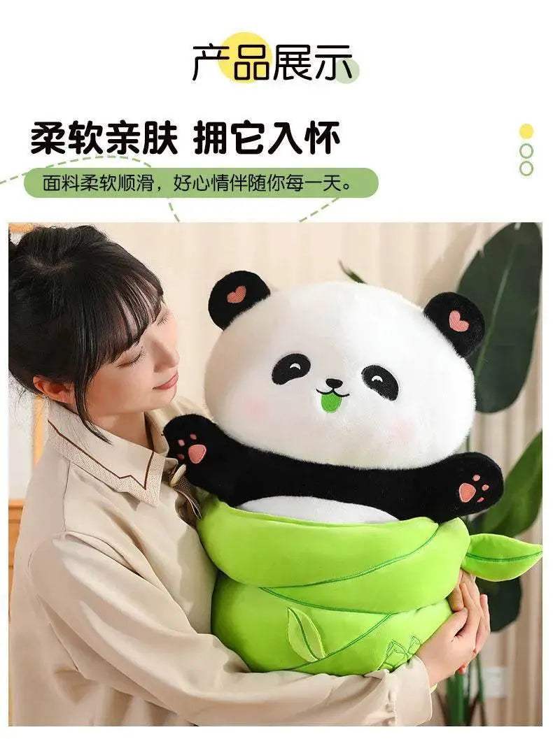 Cute Bamboo Panda Dinosaur Rabbit Plush Toy for Home Decoration and Comfort Sleep Pillow - ToylandEU