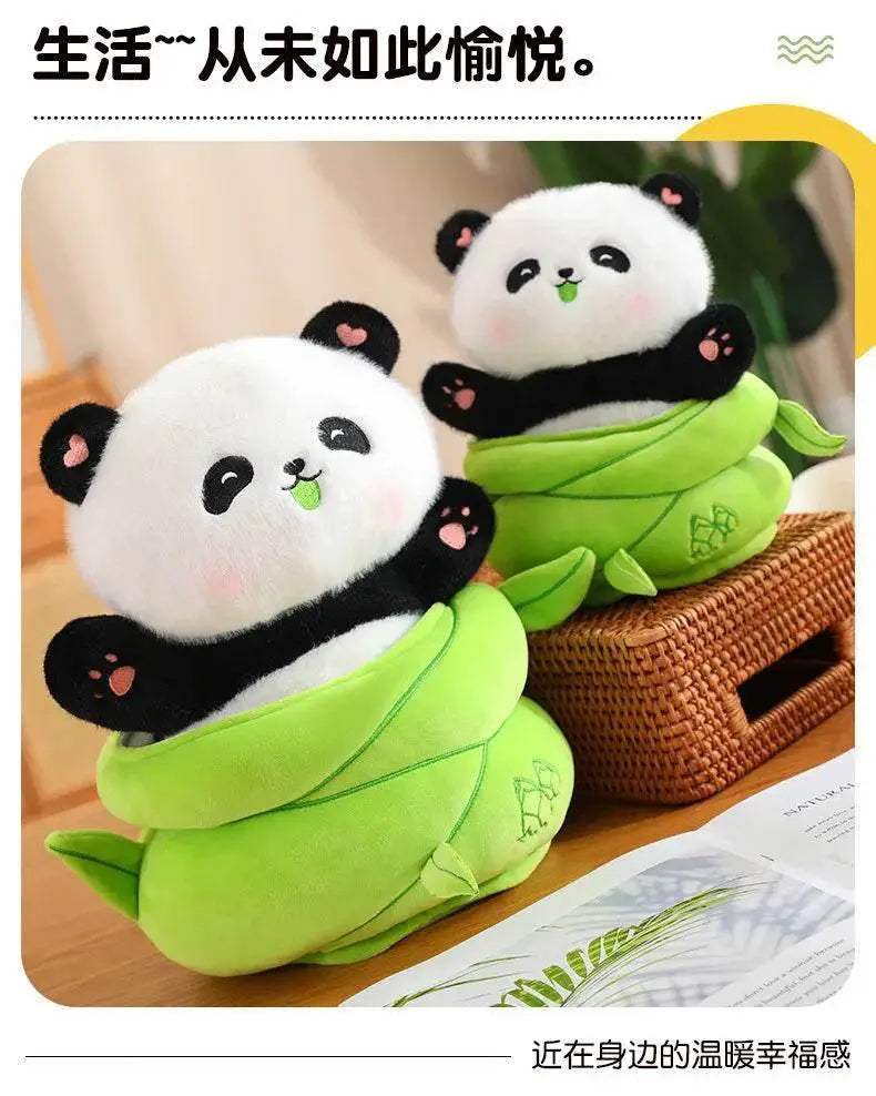 Cute Bamboo Panda Dinosaur Rabbit Plush Toy for Home Decoration and Comfort Sleep Pillow - ToylandEU