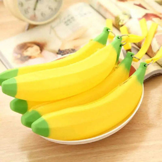 Cute Banana Silicone Pencil Bag For Kids School Supplies - ToylandEU