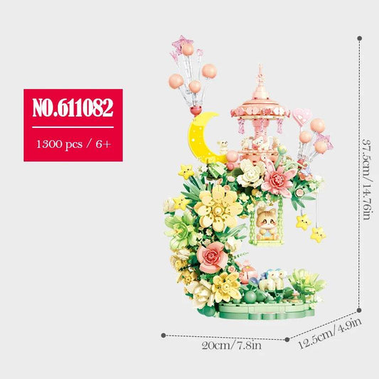 Cute Building Blocks Lighting Carousel For Kids Gifts - ToylandEU