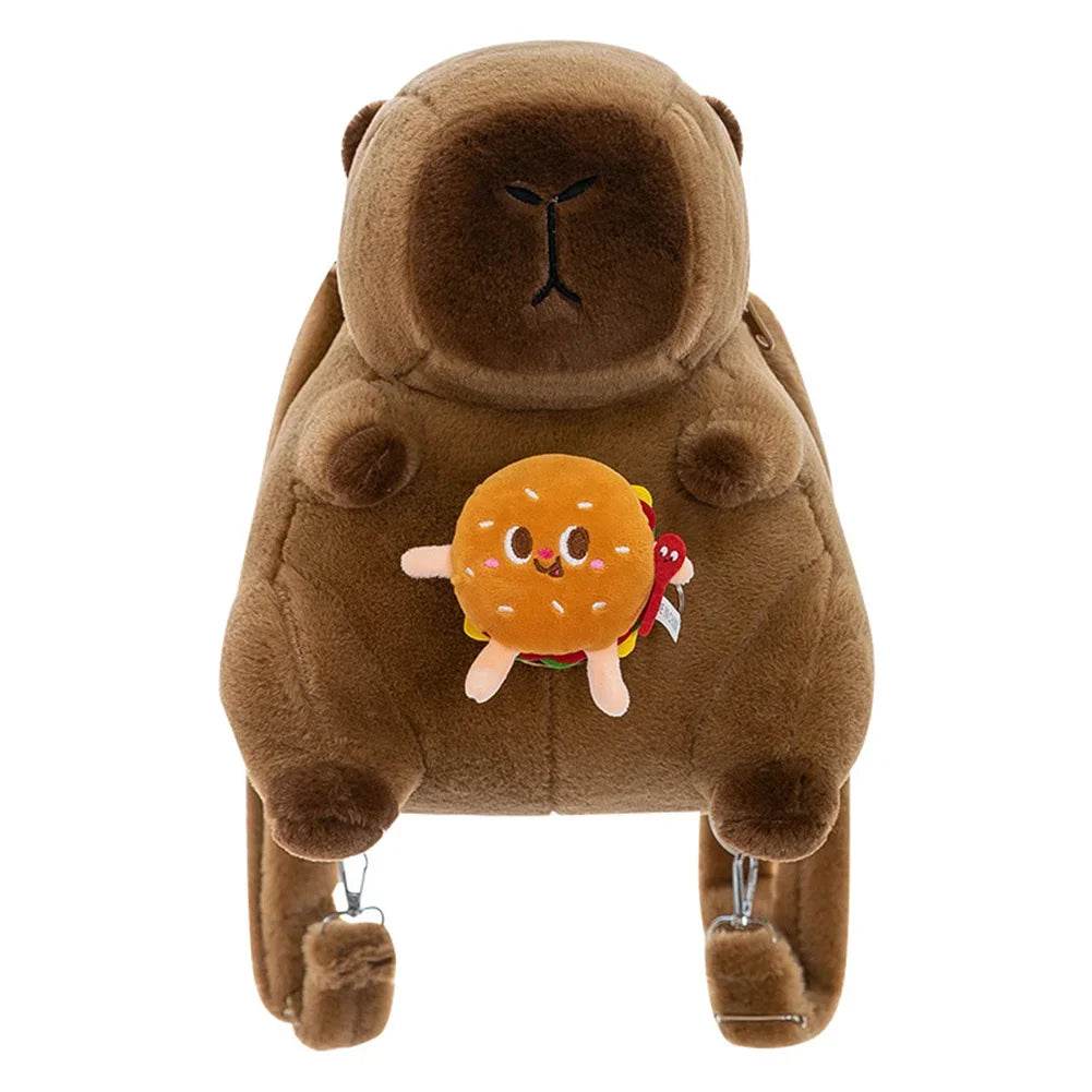 Cute Capybara Plush Backpack Funny Cartoon Capybara Shoulder Bag Student Fur Bag School Bag for Kids - ToylandEU
