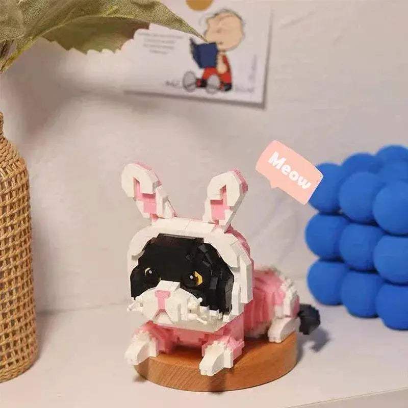 Cute Cartoon Cat Building Blocks Diamond Bricks Educational Toy - ToylandEU