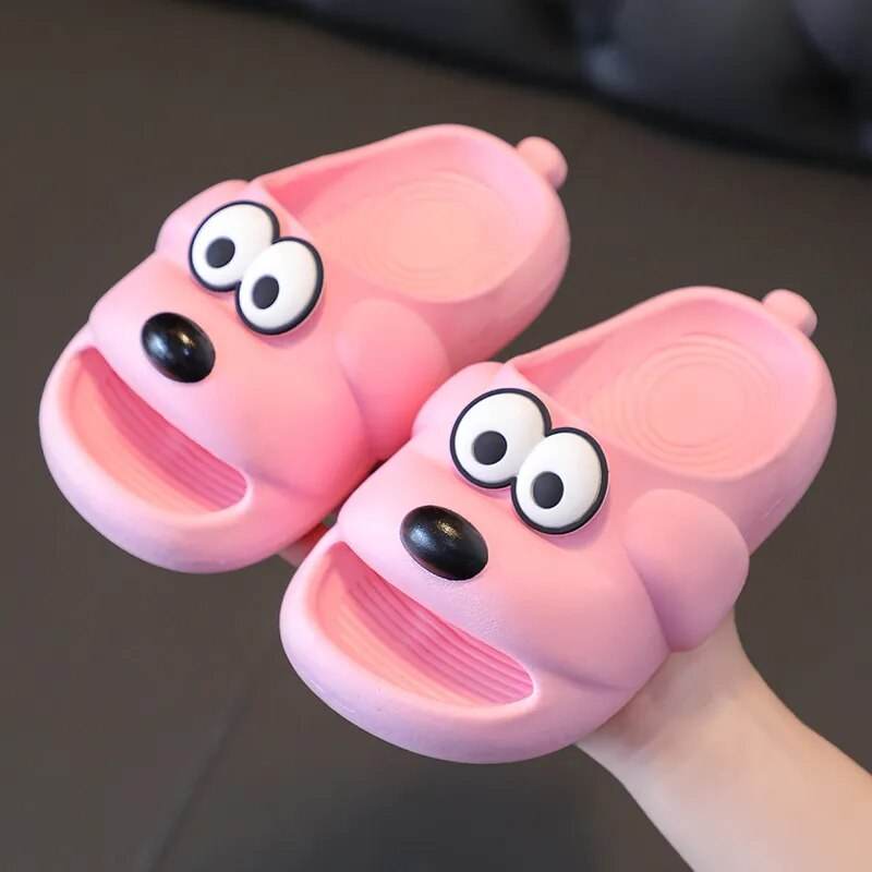 Cute Cartoon Dog Slippers for Kids - Anti-Slip Indoor & Outdoor Sandals - ToylandEU