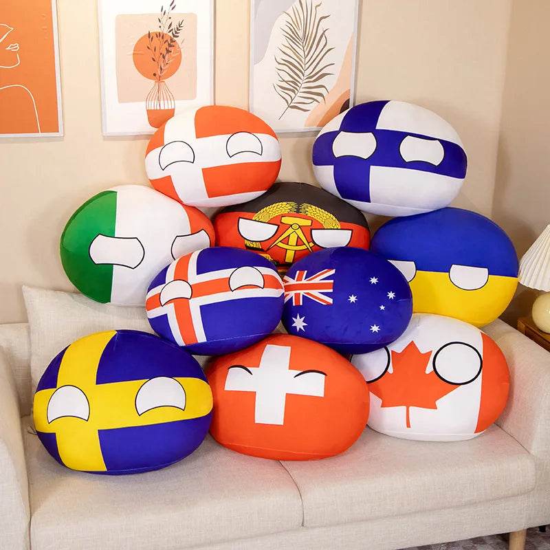 Cute Countryball Plush Toy With Kawaii Theme For Kids - ToylandEU