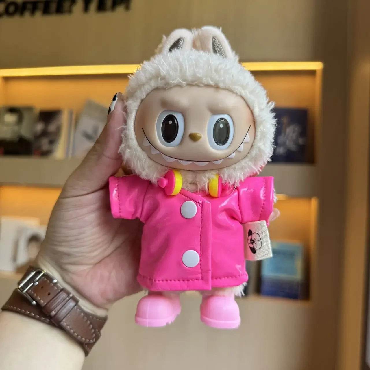 Cute Doll Accessories Pilot Raincoat Hooded Cape For Labubu - ToylandEU