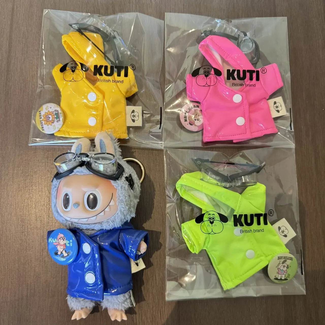 Cute Doll Accessories Pilot Raincoat Hooded Cape For Labubu - ToylandEU