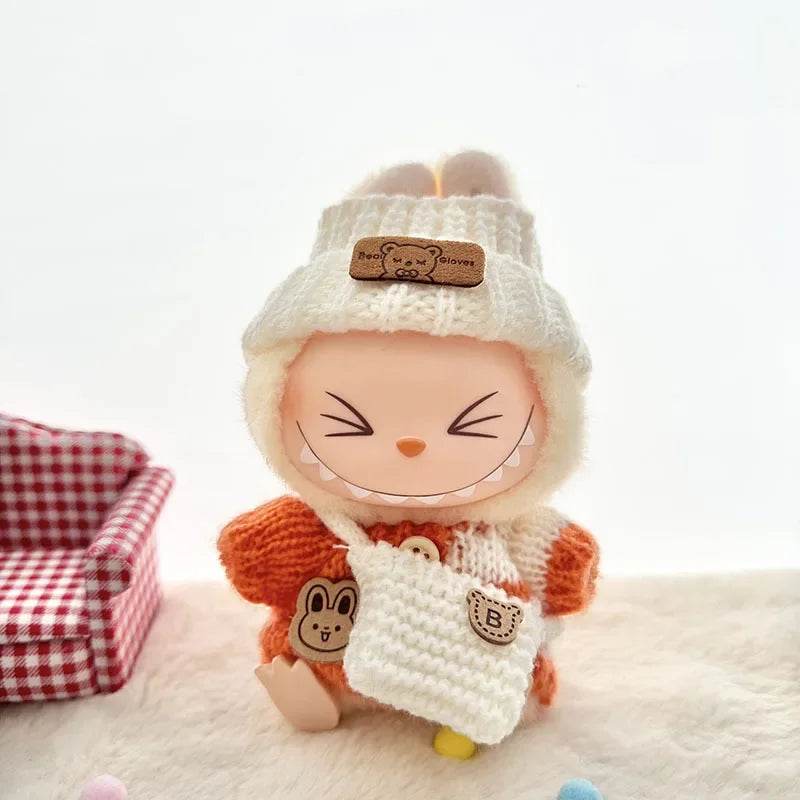 Cute Doll Accessories Sweater Set For Labubu 17cm Dolls - ToylandEU