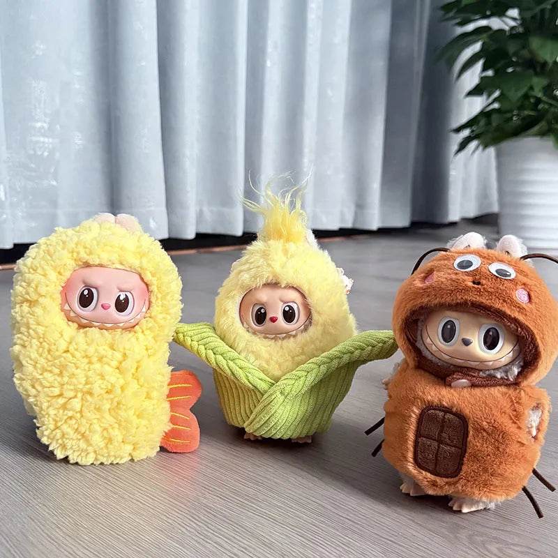 Cute Doll Clothes Fried Shrimp Outfit For Labubu Dolls - ToylandEU