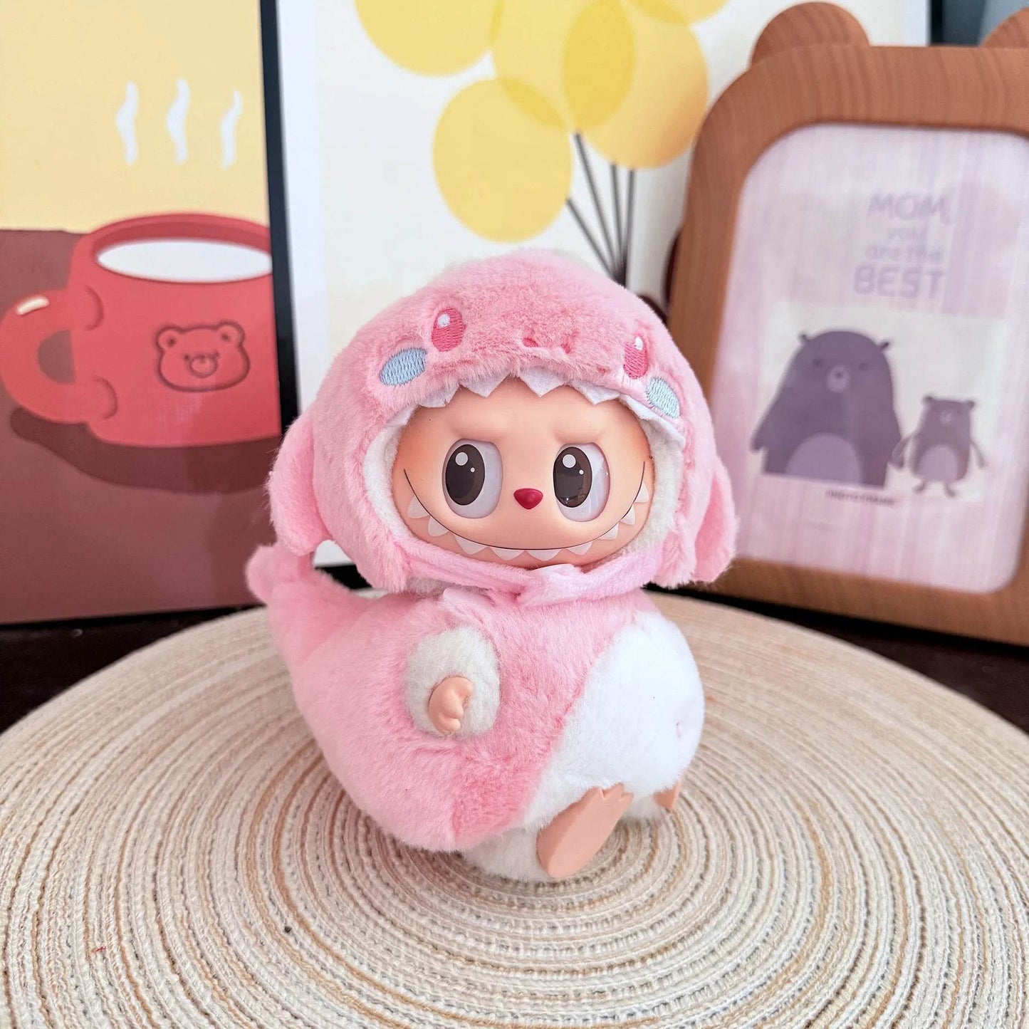 Cute Doll Clothes Fried Shrimp Outfit For Labubu Dolls - ToylandEU