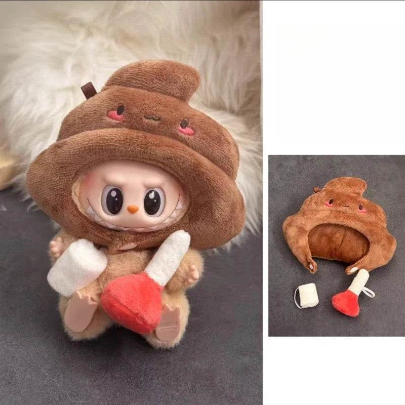Cute Doll Clothes Fried Shrimp Outfit For Labubu Dolls - ToylandEU