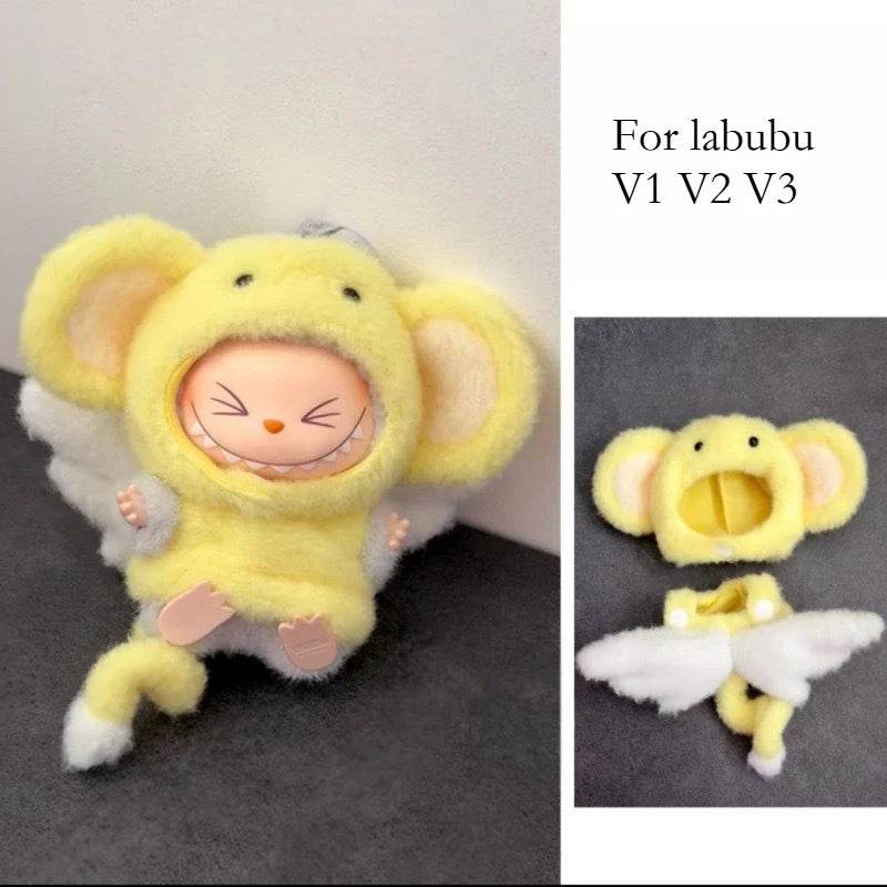 Cute Doll Clothes Fried Shrimp Outfit For Labubu Dolls - ToylandEU