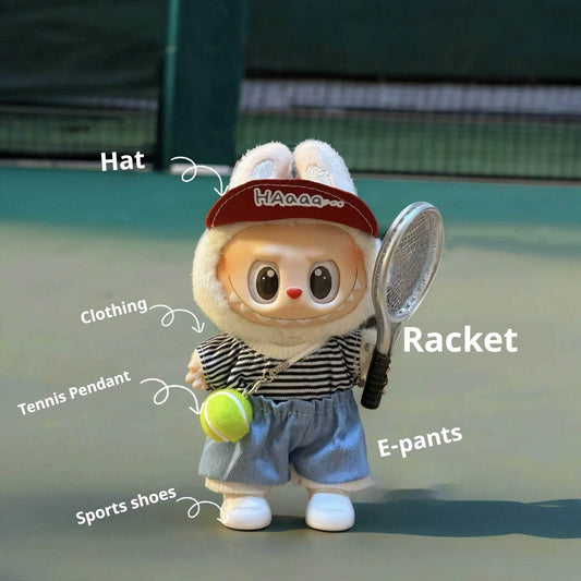 Cute Doll Clothes Korean Style Tennis Outfit Labubu Dolls - ToylandEU