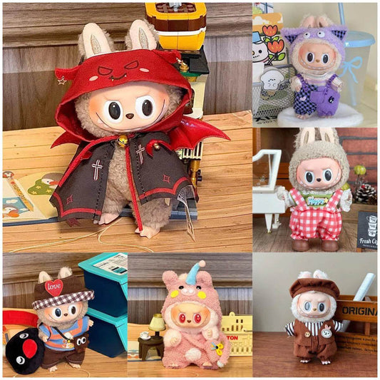 Cute Doll Clothes Outfit Accessories For Labubu V2 V1 Party Dress Set Little Devil Costumes Gifts - ToylandEU
