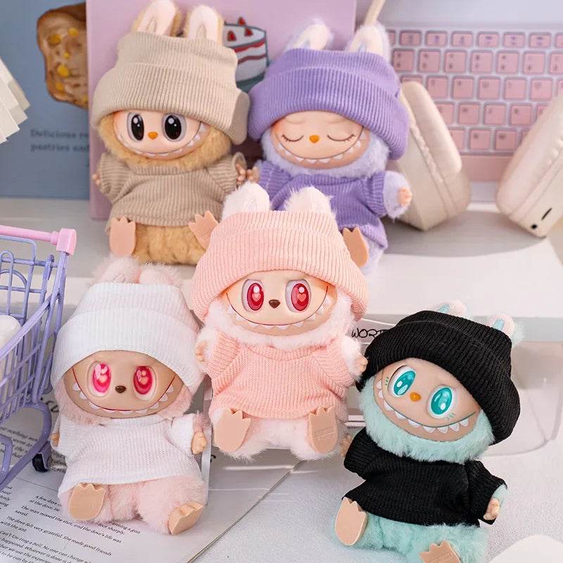 Cute Doll Clothes Trendy Macaron Korea Style For Labbubu - ToylandEU