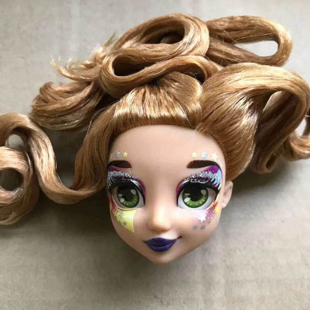 Cute Doll Heads Sparkly Glass Eyes One Sixth Scale Collector - ToylandEU