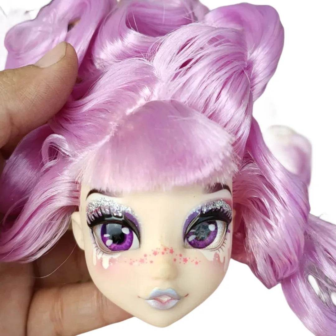 Cute Doll Heads Sparkly Glass Eyes One Sixth Scale Collector - ToylandEU