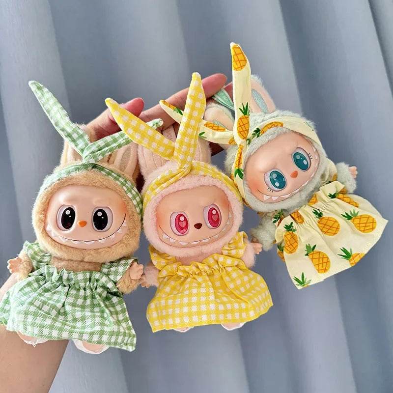 Cute Doll Outfit With Pineapple Sweater For Labubu Dolls - ToylandEU