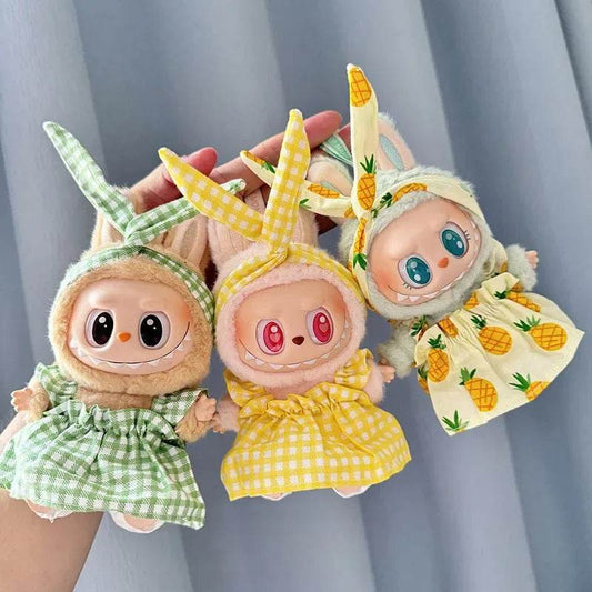 Cute Doll Outfit With Pineapple Sweater For Labubu Dolls - ToylandEU