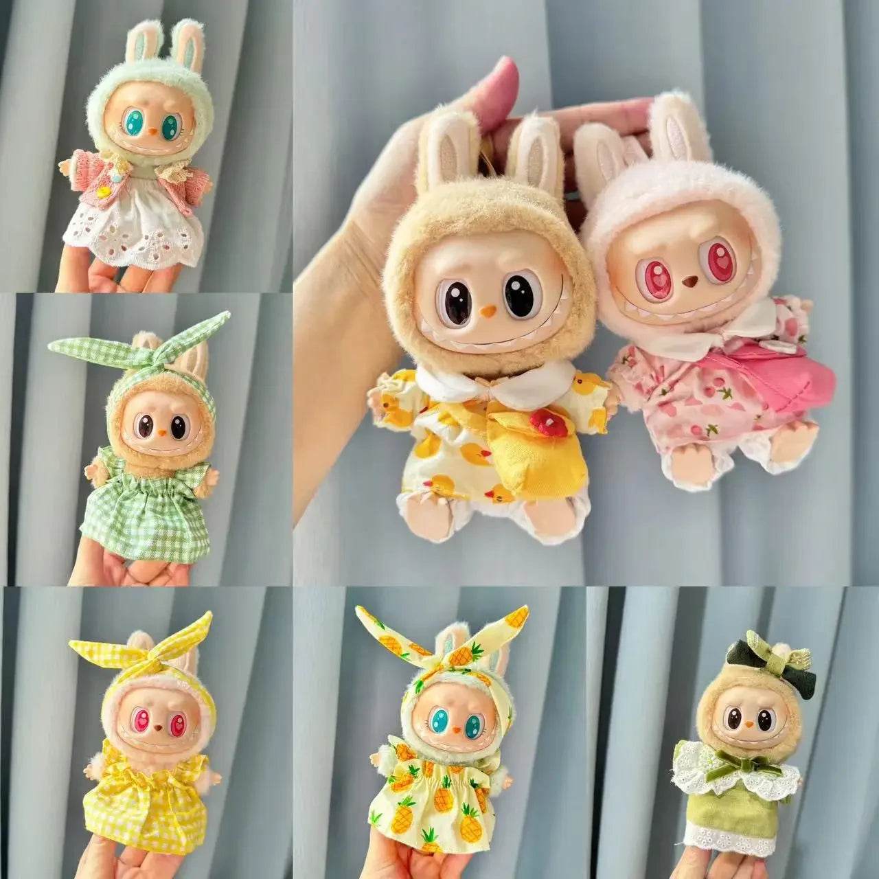 Cute Doll Outfit With Pineapple Sweater For Labubu Dolls - ToylandEU