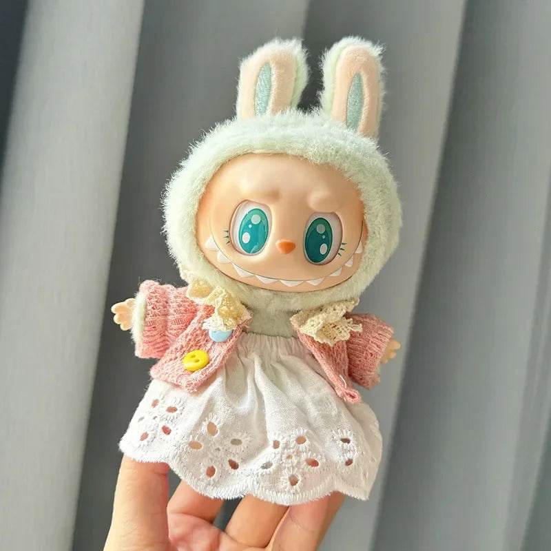 Cute Doll Outfit With Pineapple Sweater For Labubu Dolls - ToylandEU