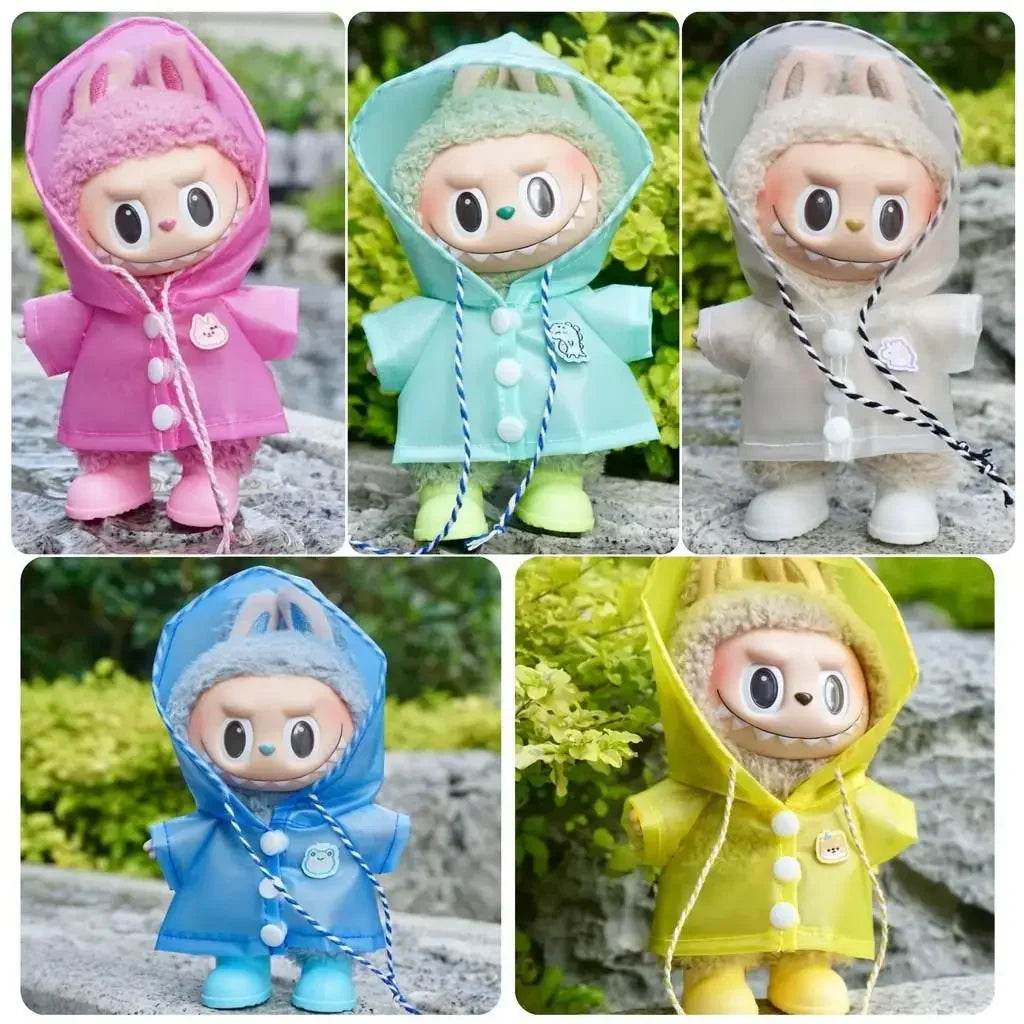 Cute Doll Raincoat Hooded Cape For Labubu Collectors - ToylandEU