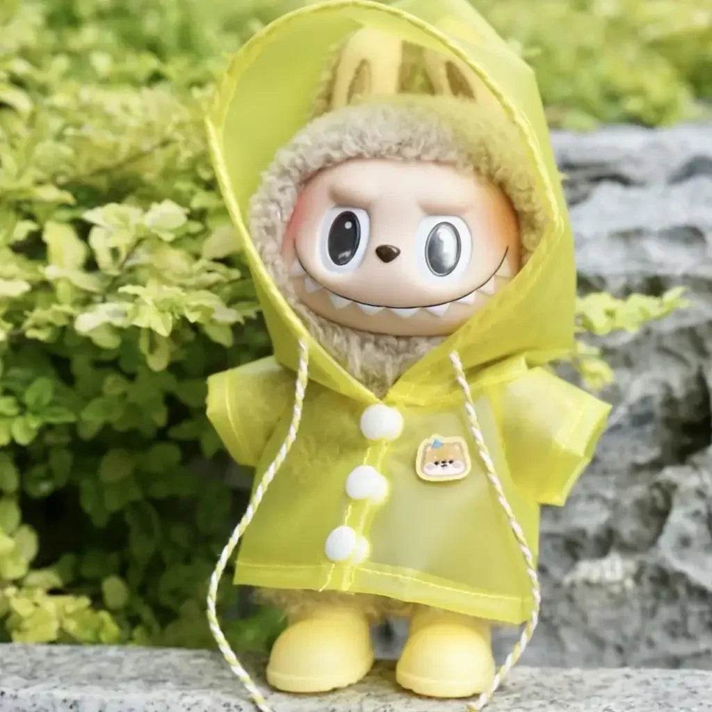 Cute Doll Raincoat Hooded Cape For Labubu Collectors - ToylandEU