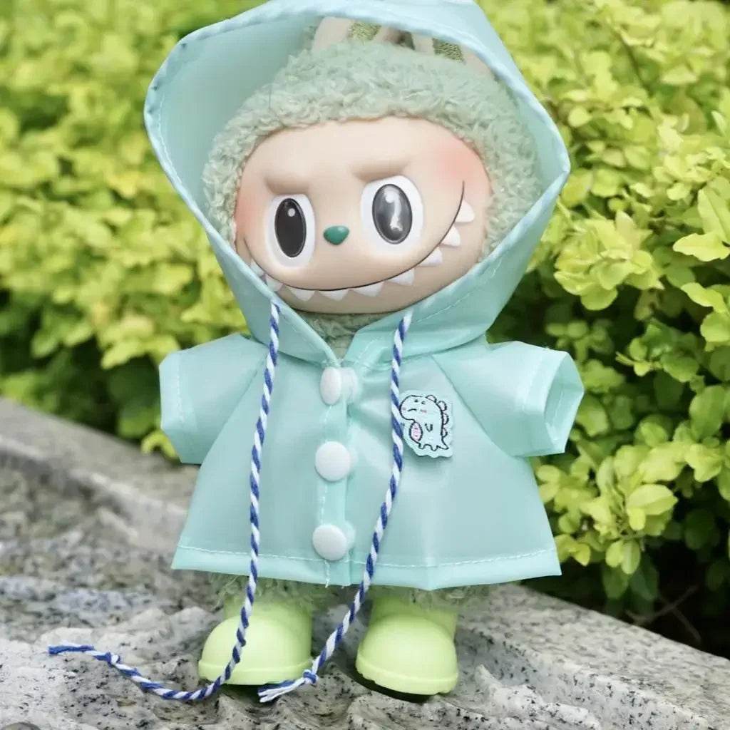 Cute Doll Raincoat Hooded Cape For Labubu Collectors - ToylandEU