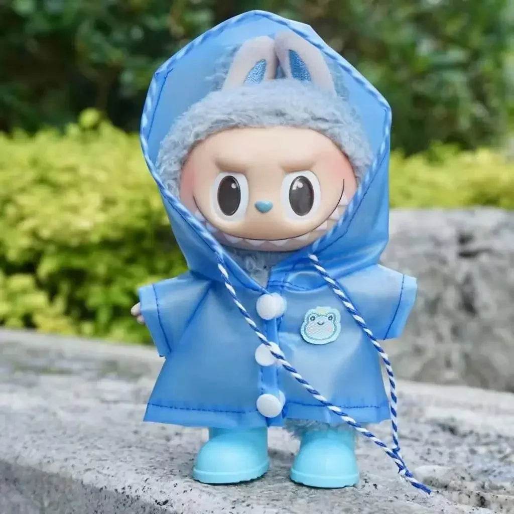 Cute Doll Raincoat Hooded Cape For Labubu Collectors - ToylandEU