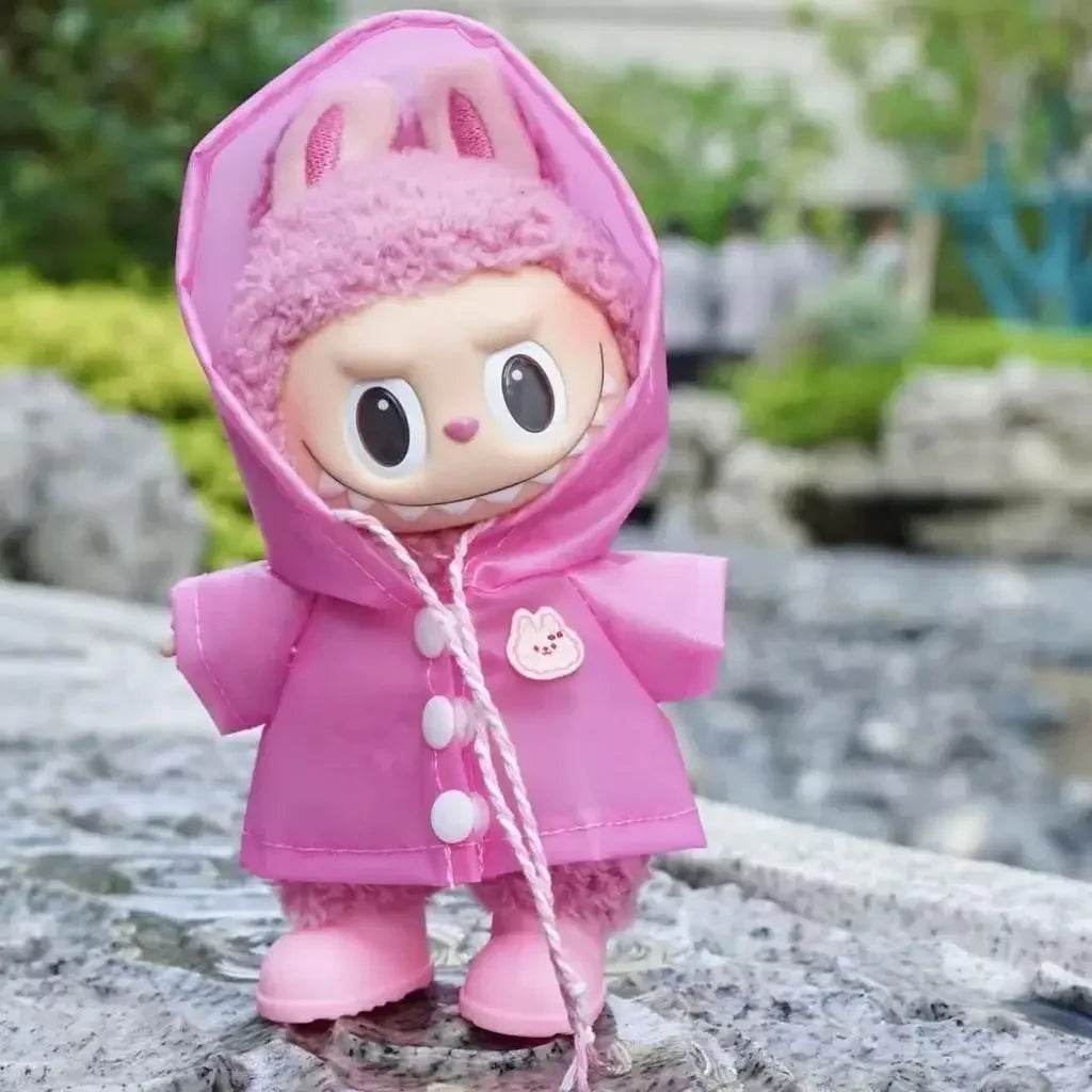 Cute Doll Raincoat Hooded Cape For Labubu Collectors - ToylandEU