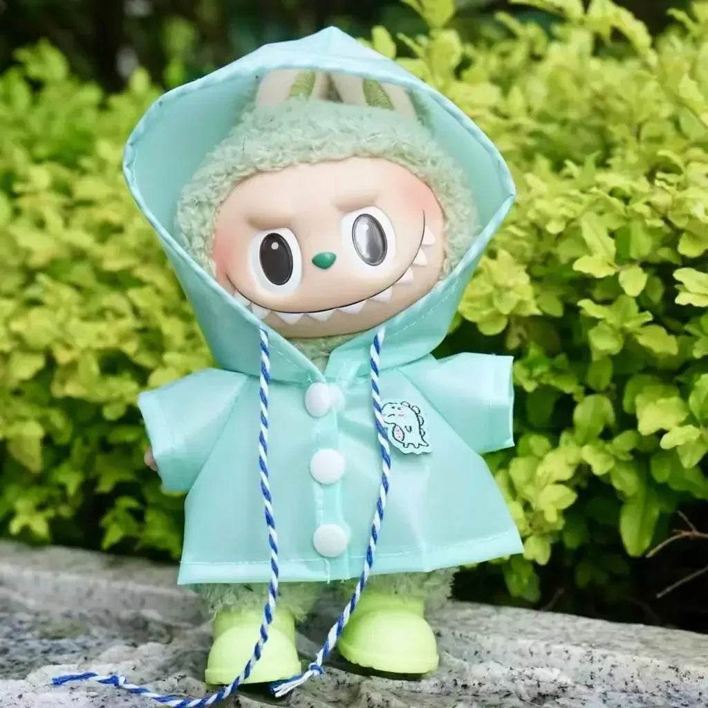 Cute Doll Raincoat Hooded Cape For Labubu Collectors - ToylandEU