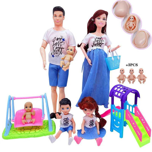Cute Doll Stroller 1 To 6 Scale Swing For Barbie Dolls - ToylandEU
