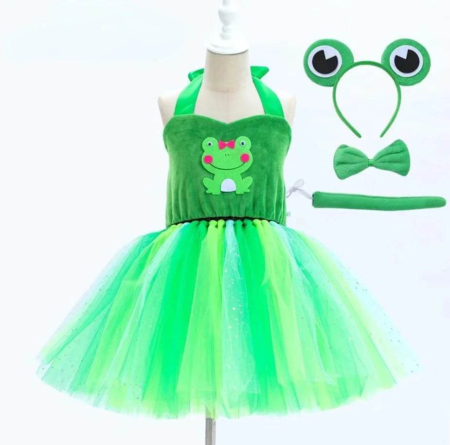 Cute Forest Animal Print Costume Tutu Dress For Baby Girls - ToylandEU