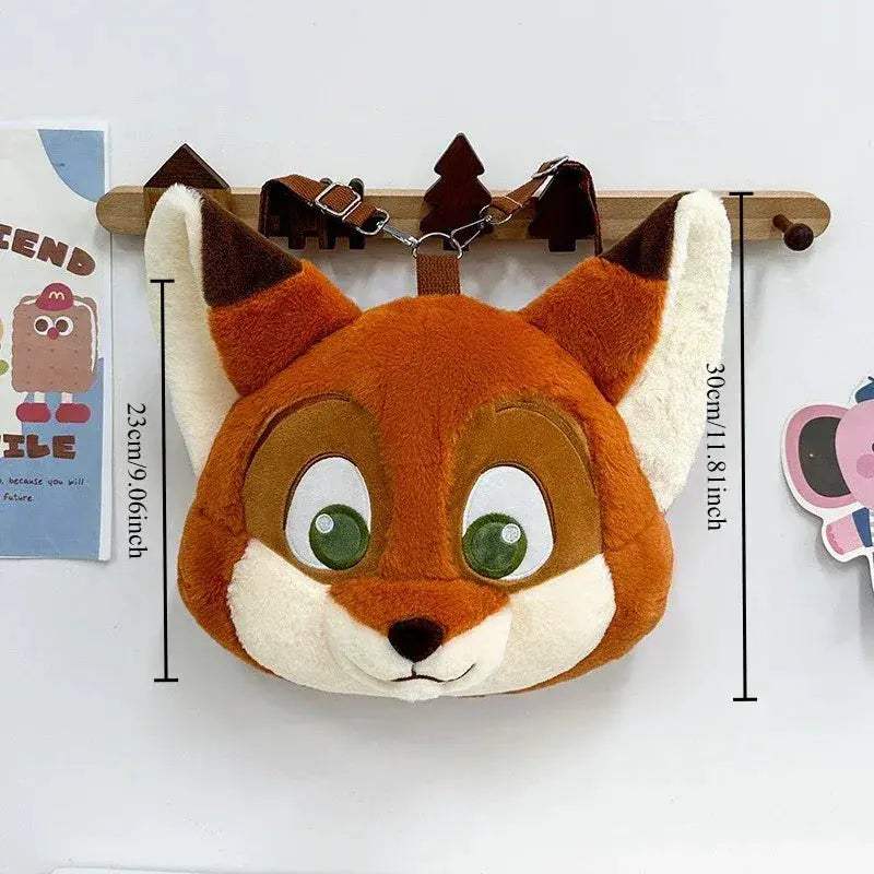 Cute Fox Plush Backpack For Kids With Fluffy Comfort - ToylandEU