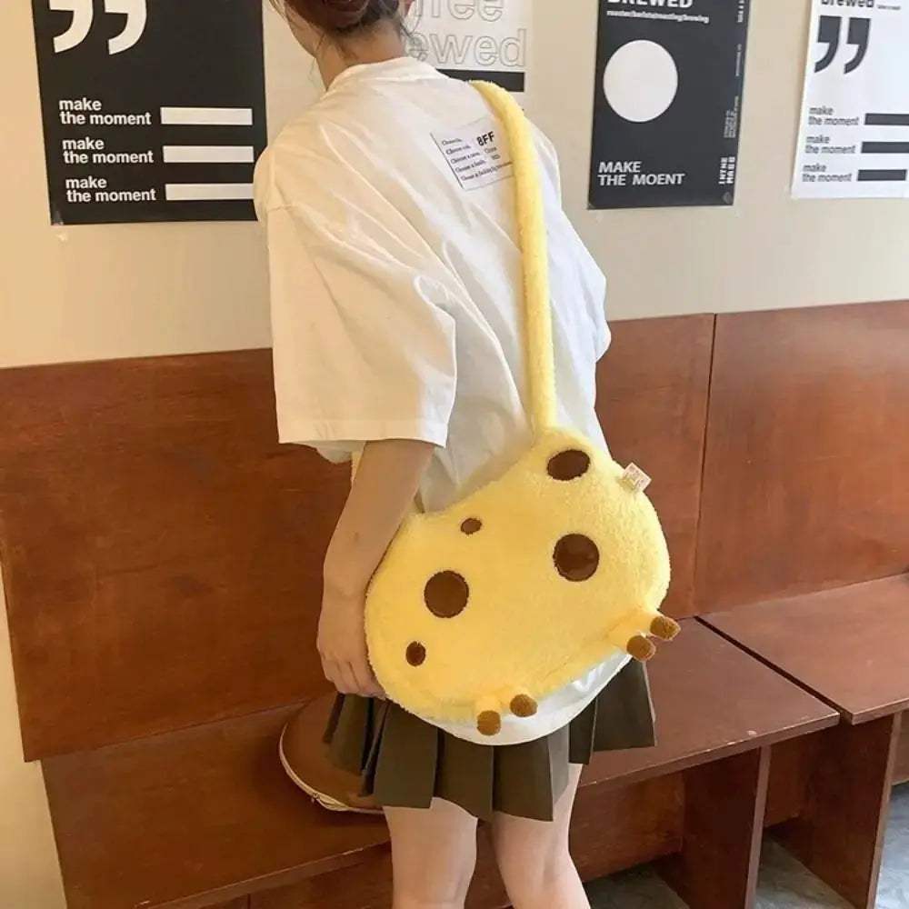 Cute Giraffe Plush Shoulder Bag Kawaii Backpack For Trendy Look - ToylandEU