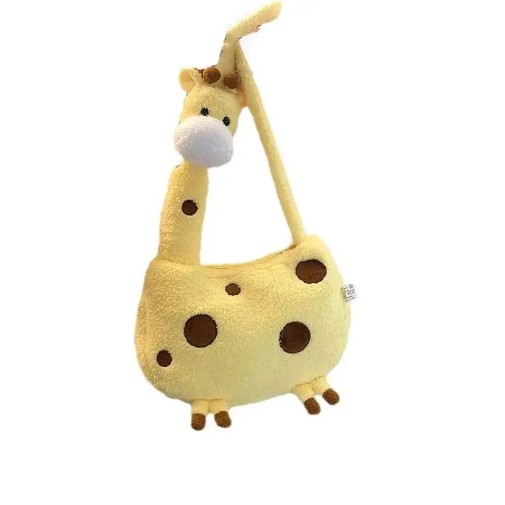 Cute Giraffe Plush Shoulder Bag Kawaii Backpack For Trendy Look - ToylandEU