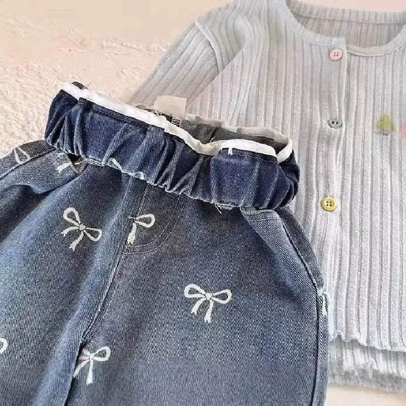  Cute Girls Denim Jeans 1to6 Elastic Waist Toyland EU -  ToylandEU™