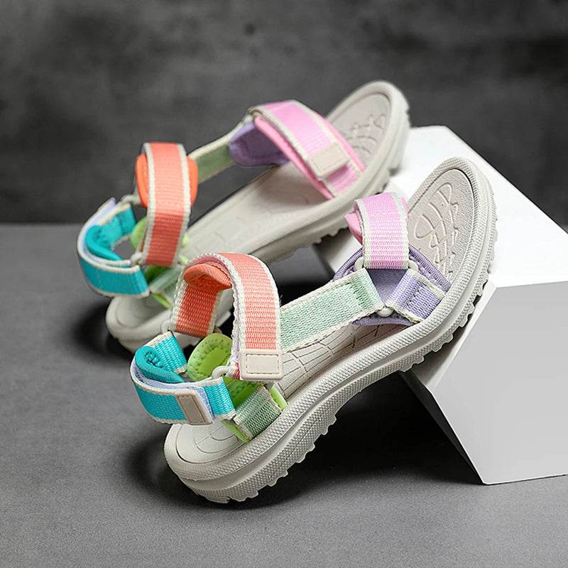 Cute Girls' Open Toe Sandals Summer Breathable Kids Shoes - ToylandEU