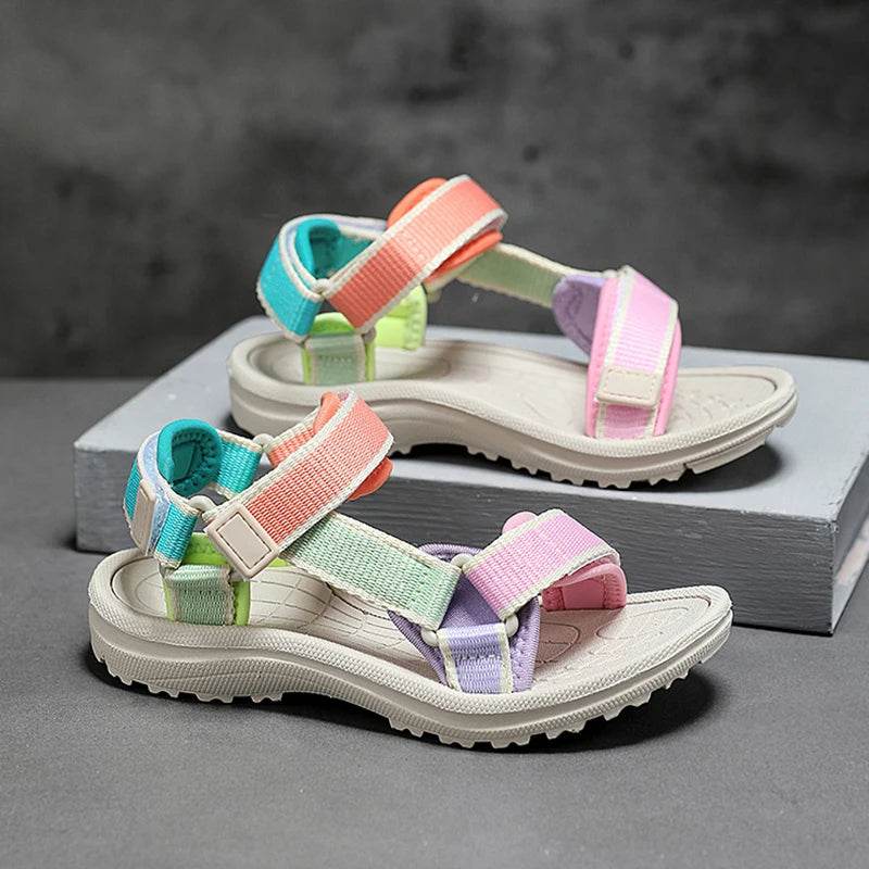 Cute Girls' Open Toe Sandals Summer Breathable Kids Shoes - ToylandEU