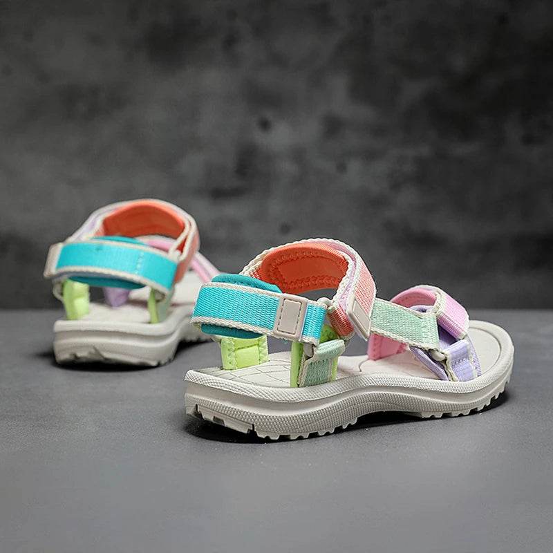 Cute Girls' Open Toe Sandals Summer Breathable Kids Shoes - ToylandEU