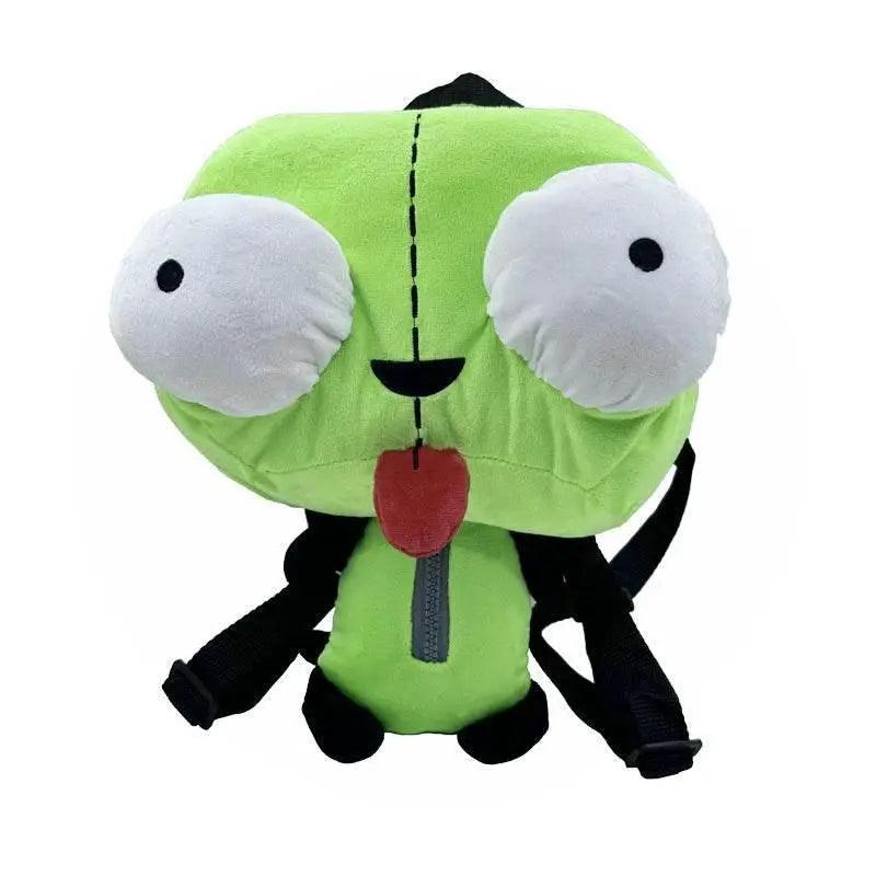  Cute Green Alien Invader Zim 3D Robot Gir Plush Doll Backpack -  -  ToylandEU™