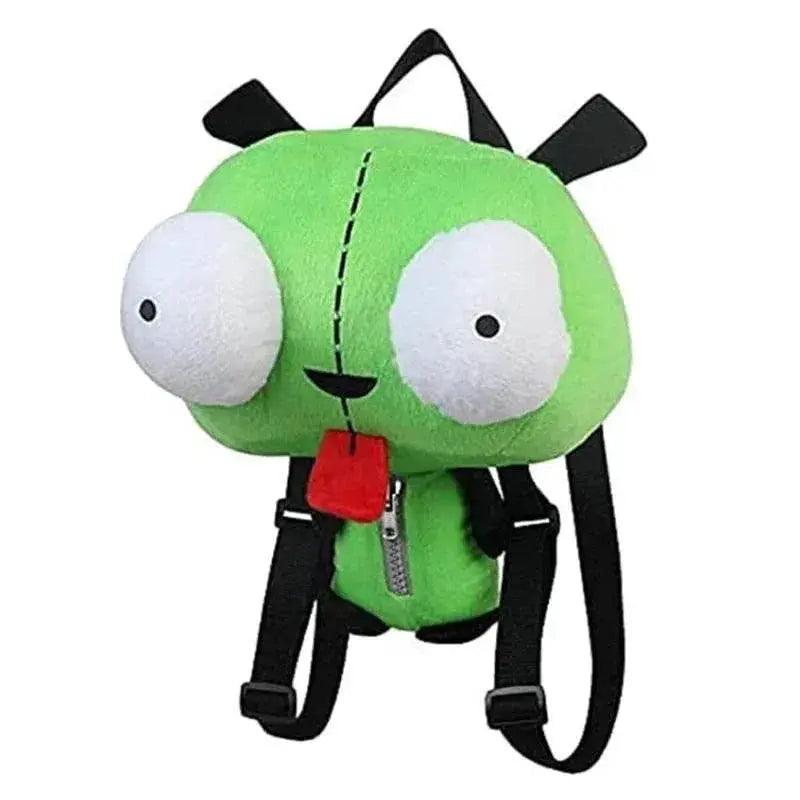  Cute Green Alien Invader Zim 3D Robot Gir Plush Doll Backpack -  -  ToylandEU™