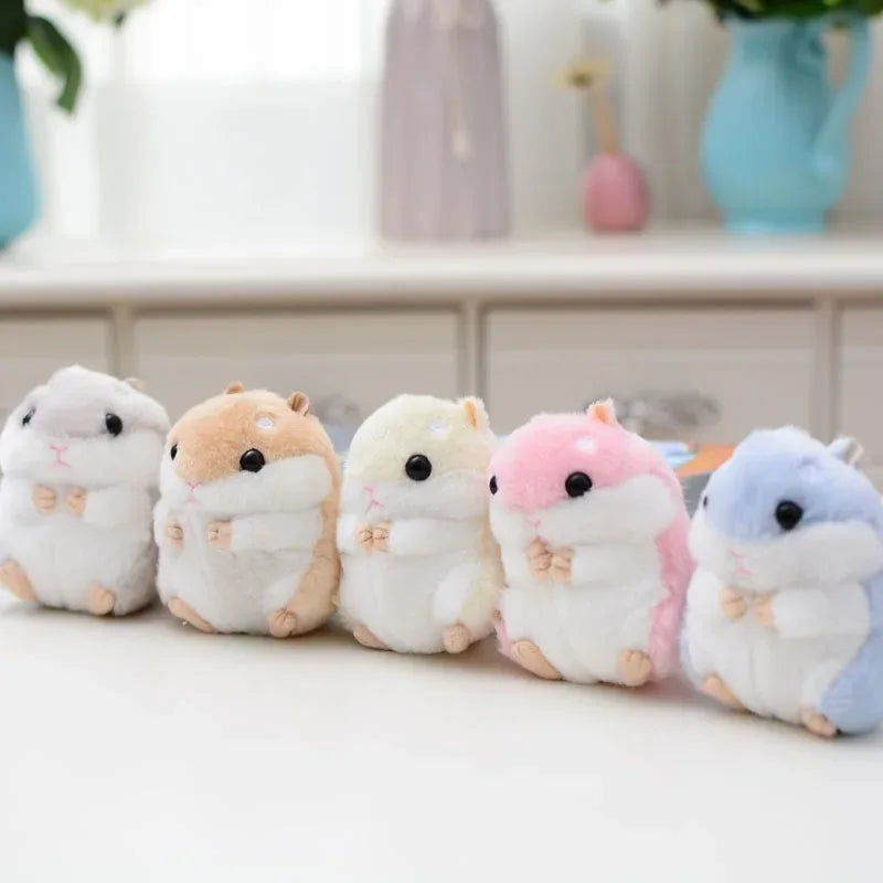 Cute Hamster Plush Toy With Chain Key Ring Pendant For Kids Birthday Gift - ToylandEU
