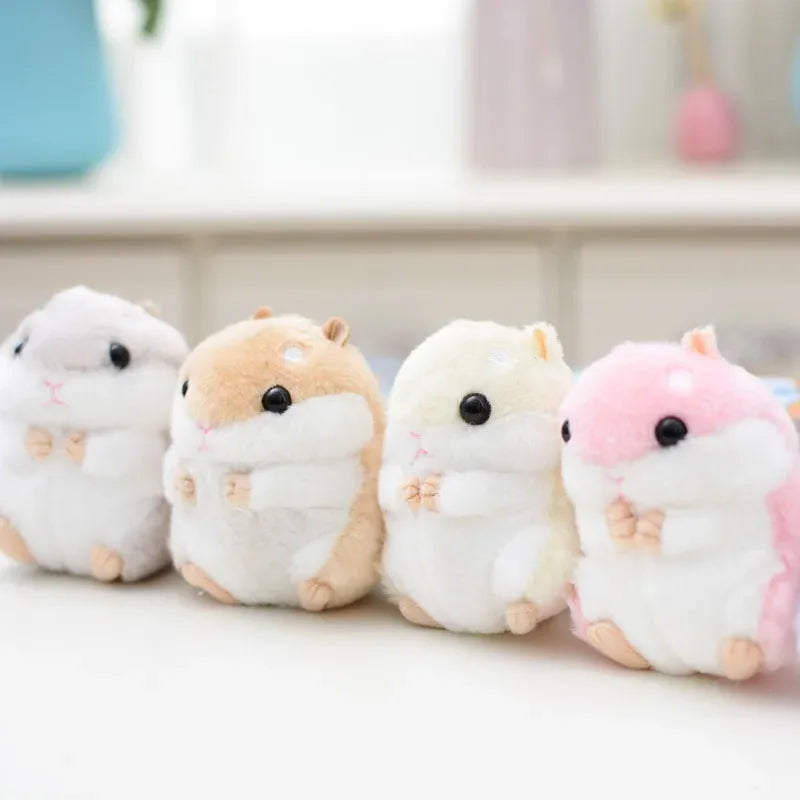 Cute Hamster Plush Toy With Chain Key Ring Pendant For Kids Birthday Gift - ToylandEU