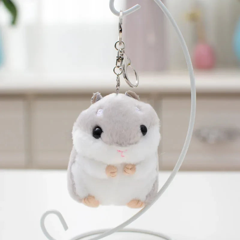 Cute Hamster Plush Toy With Chain Key Ring Pendant For Kids Birthday Gift - ToylandEU