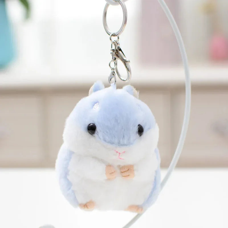 Cute Hamster Plush Toy With Chain Key Ring Pendant For Kids Birthday Gift - ToylandEU