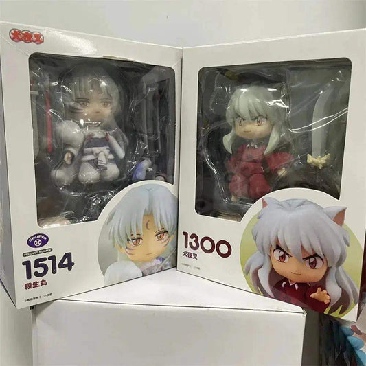  Cute Inuyasha and Sesshoumaru Anime FIgurines, Kawaii Chibi Action Figures PVC Cute Toys 10 cm -  ToylandEU™