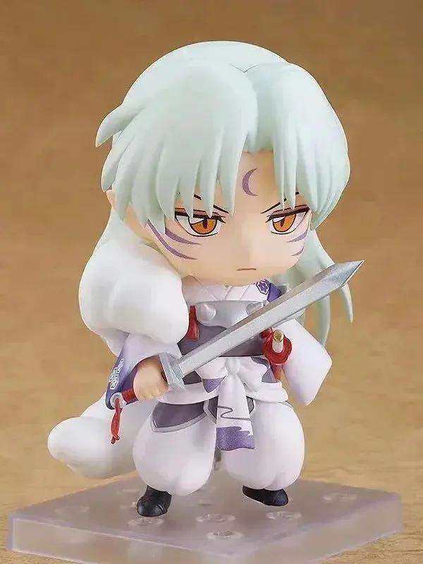 Cute Inuyasha and Sesshoumaru Anime FIgurines, Kawaii Chibi Action Figures PVC Cute Toys 10 cm - ToylandEU
